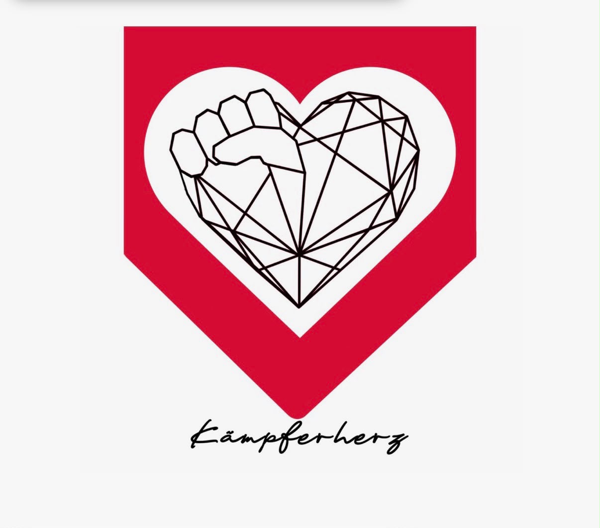 Logo des Kämpferherzentreffens mit Herz und erhobener Faust