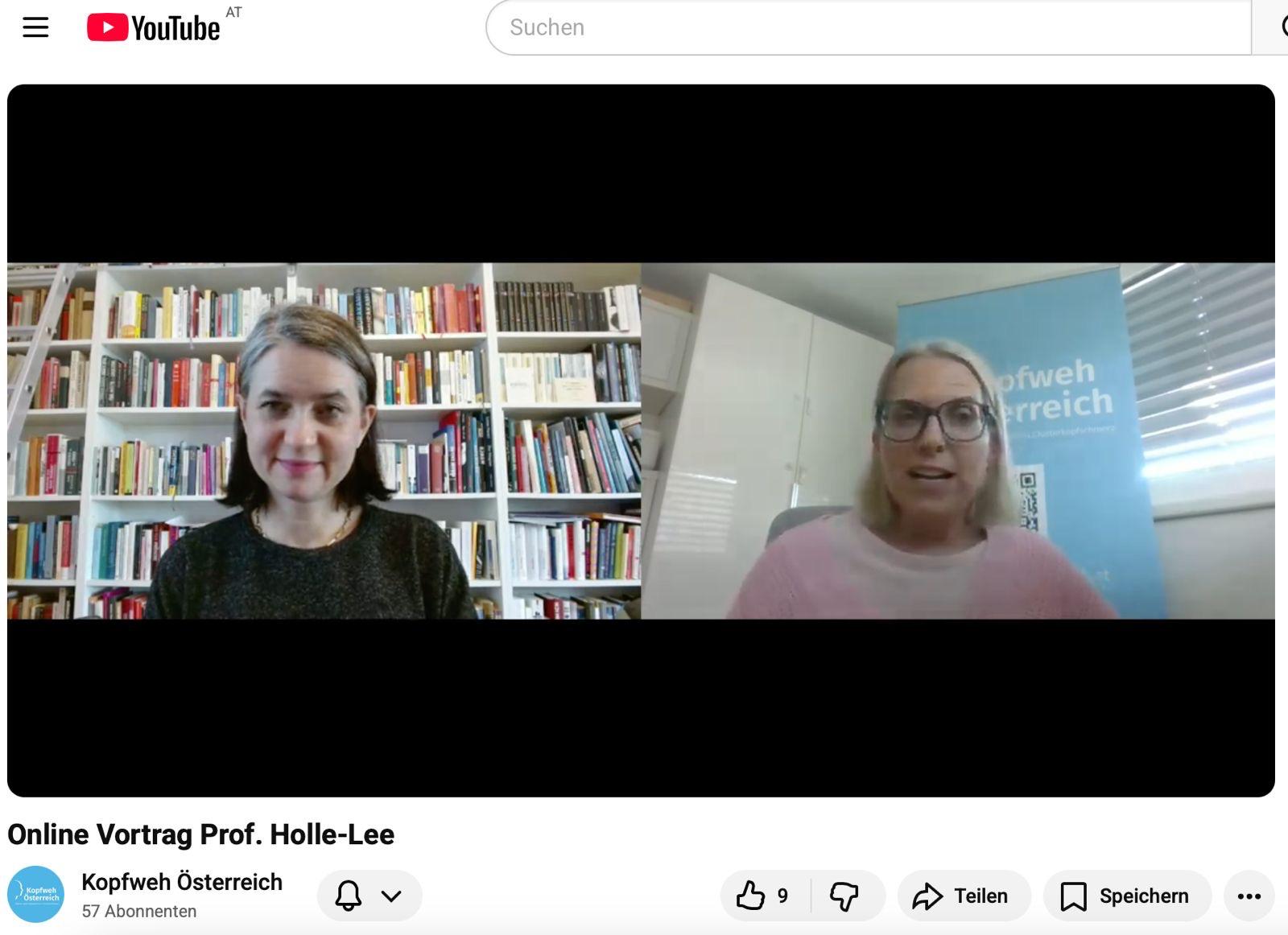Webinar von Kopfweh Österreich mit Prof. Dr. Holle-Lee zu Migräne und Clusterkopfschmerz